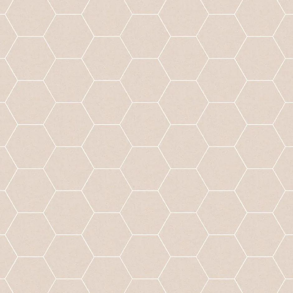 Eiffel art construction Carrelage sol / mur hexagonal effet terrazzo grand format beige 51,9x59,9 cm MICRA Hexagono Crema