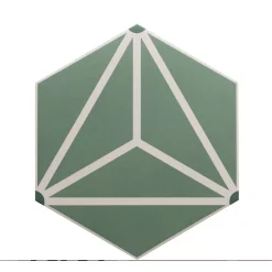 Carrelage sol / mur hexagonal à motif coloré 17,5x20 cm COIMBRA SOLAR 30661-Aelle Carrelage Hot