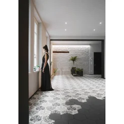 Aelle Carrelage Carrelage sol / mur hexagonal motif patchwork 26,23 cm ALCHIMIA ELISIR