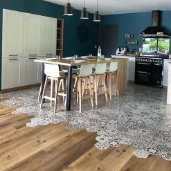 Aelle Carrelage Carrelage sol / mur hexagonal patchwork motif gris 17,5x20 cm HEXATILE HARMONY B&W