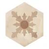 Eiffel art construction Carrelage sol / mur hexagonal effet ciment 25 x 21.6 cm TERRA CARDINALE HEXAGONAL BEIGE
