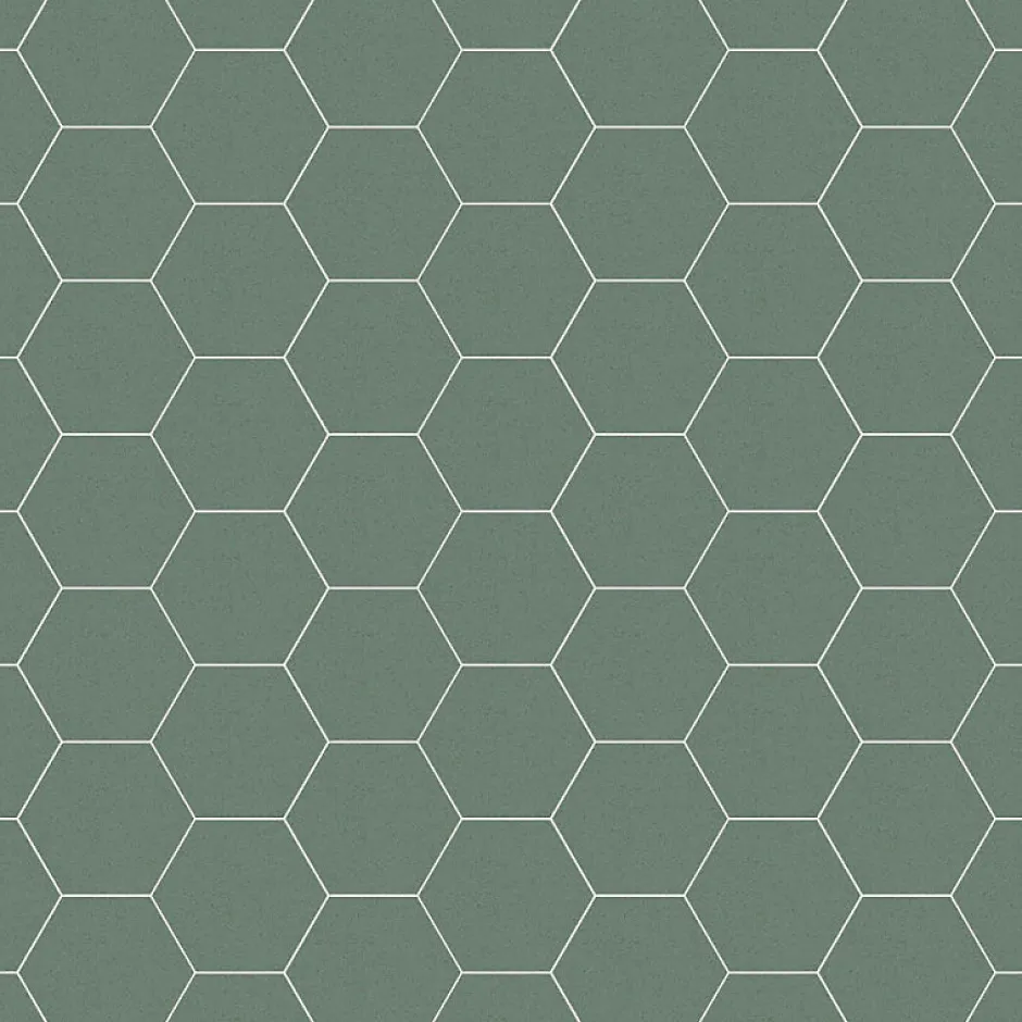 Carrelage sol / mur hexagonal effet terrazzo grand format bleu vert 51,9x59,9 cm MICRA Hexagono Indigo-Eiffel art construction New