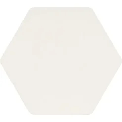Aelle Carrelage Carrelage sol / mur hexagonal blanc 17x15 cm MINIMA8.6 BIANCO