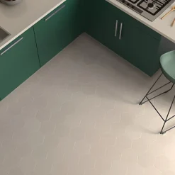 Aelle Carrelage Carrelage sol / mur hexagonal blanc 17x15 cm MINIMA8.6 BIANCO