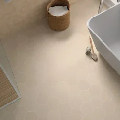 Aelle Carrelage Carrelage sol / mur hexagonal blanc 17x15 cm MINIMA8.6 BIANCO