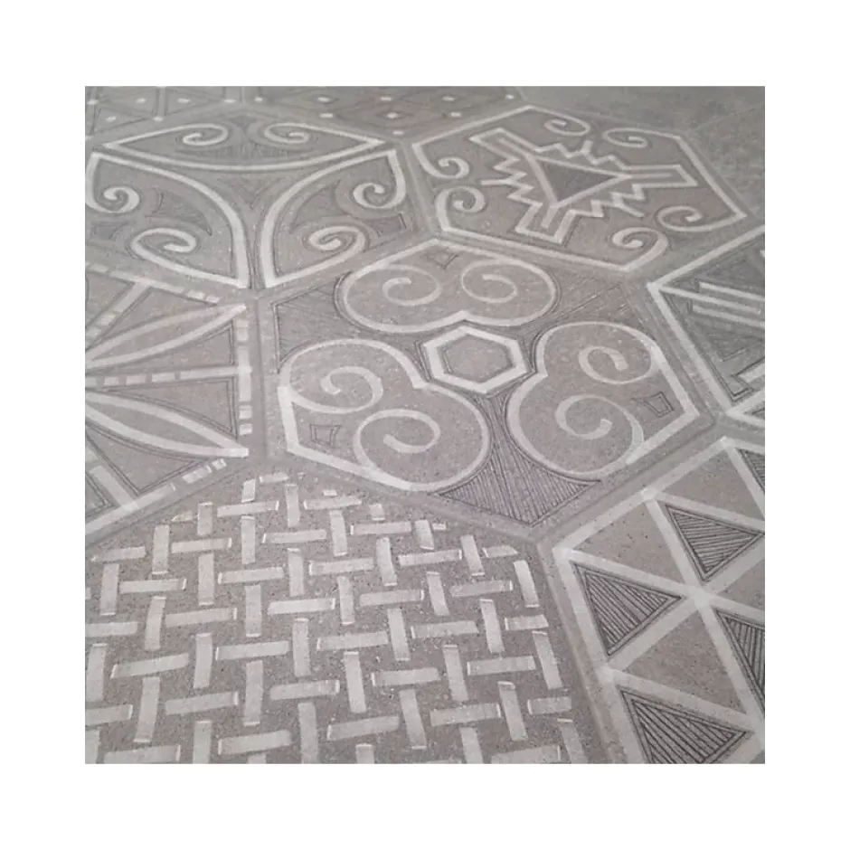 Aelle Carrelage Carrelage sol / mur hexagonal effet béton patchwork RIFT IGNEUS CEMENTO