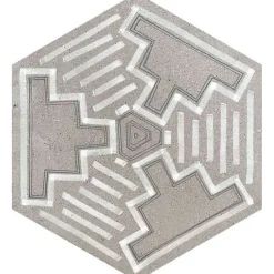 Aelle Carrelage Carrelage sol / mur hexagonal effet béton patchwork RIFT IGNEUS CEMENTO