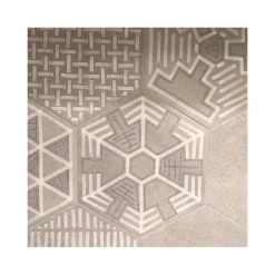 Aelle Carrelage Carrelage sol / mur hexagonal effet béton patchwork RIFT IGNEUS CEMENTO
