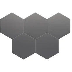 Aelle Carrelage Carrelage sol / mur hexagonal uni noir 17,5x20 cm COIMBRA BLACK 30635