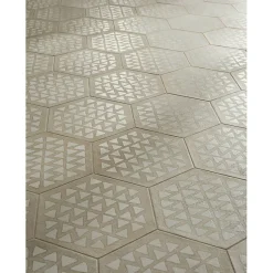 Carrelage sol / mur hexagonal effet ciment 25x21,6 cm TERRACRETA Intarsio Argilla(vendu par boite de 1.18m2)-Eiffel art construction Discount