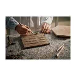 Carrelage sol / mur hexagonal effet ciment 25x21,6 cm TERRACRETA Intarsio Argilla(vendu par boite de 1.18m2)-Eiffel art construction Discount