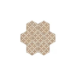 Eiffel art construction Carrelage sol / mur hexagonal effet ciment 25 x 21.6 cm TERRA COLONIALE HEXAGONAL BEIGE