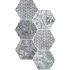 Aelle Carrelage Carrelage sol / mur hexagonal motif patchwork 26,23 cm ALCHIMIA ARS MIX2
