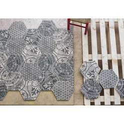 Aelle Carrelage Carrelage sol / mur hexagonal motif patchwork 26,23 cm ALCHIMIA ARS MIX2