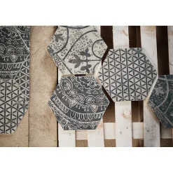 Aelle Carrelage Carrelage sol / mur hexagonal motif patchwork 26,23 cm ALCHIMIA ARS MIX2