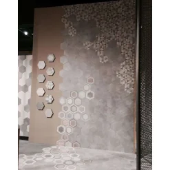 Aelle Carrelage Carrelage sol / mur hexagonal effet béton gris RIFT HEXAGONO CEMENTO