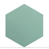 Aelle Carrelage Carrelage sol / mur hexagonal uni bleu vert 17,5x20 cm COIMBRA JADE 30633