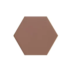 Carrelage sol / mur hexagonal uni terracotta orange mate 11,6x10,1 cm KROMATIKA CLAY-Eiffel art construction Outlet