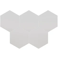 Carrelage sol / mur hexagonal uni gris 17,5x20 cm COIMBRA OXFORD GRAY 30632-Aelle Carrelage New