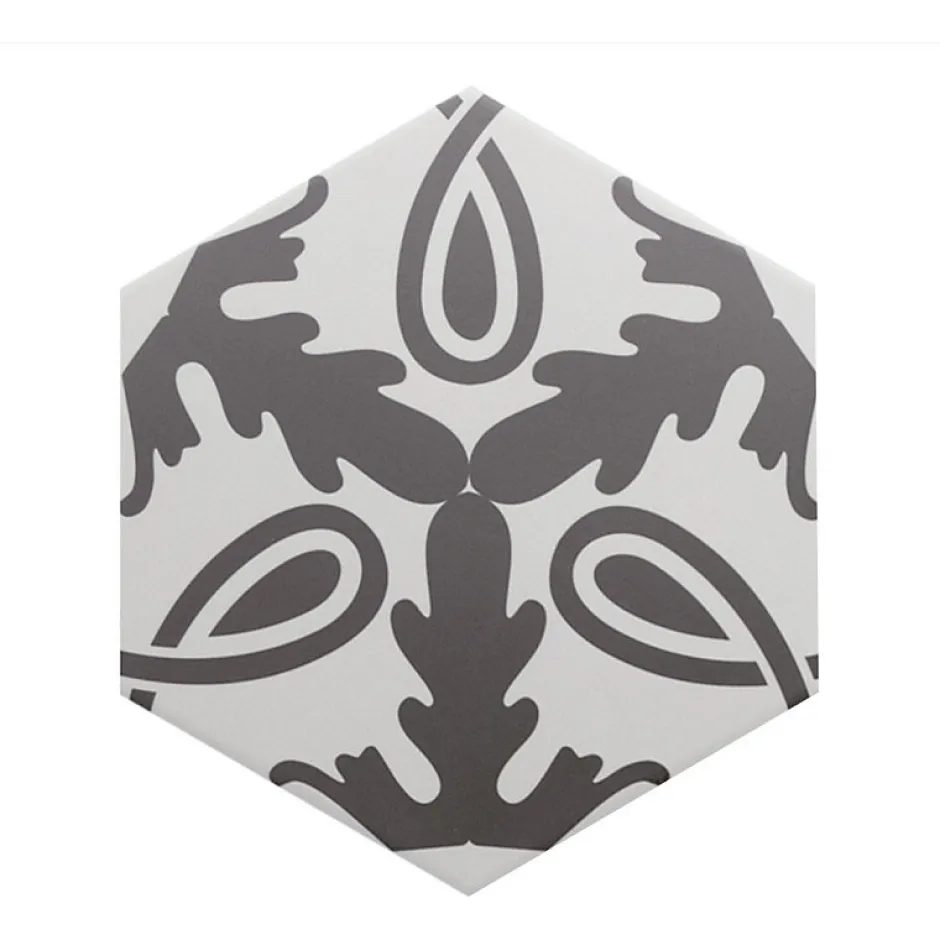 Carrelage sol / mur hexagonal à motif coloré 17,5x20 cm COIMBRA ETERNA 30660-Aelle Carrelage Outlet