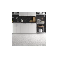 Carrelage sol / mur hexagonal effet bois grand format HEXAGONO BELICE CARBON-Aelle Carrelage New