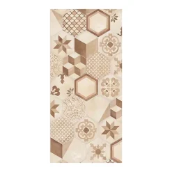 Eiffel art construction Carrelage sol / mur hexagonal effet ciment 25 x 21.6 cm TERRA MIX PATCHWORK HEXAGONAL BEIGE