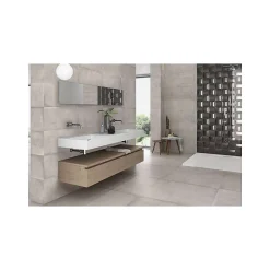 Aelle Carrelage Carrelage sol / mur moderne gris 75x75 cm MATERIKA GREY