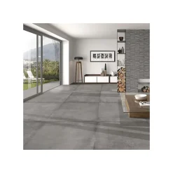Carrelage sol / mur moderne gris 75x75 cm MATERIKA DARK GREY-Aelle Carrelage Hot