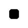 Aelle Carrelage Carrelage sol / mur octogonal uni noir mate 31,6x31,6 cm OCTOGONE NEGRO