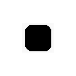 Aelle Carrelage Carrelage sol / mur octogonal uni noir mate 31,6x31,6 cm OCTOGONE NEGRO
