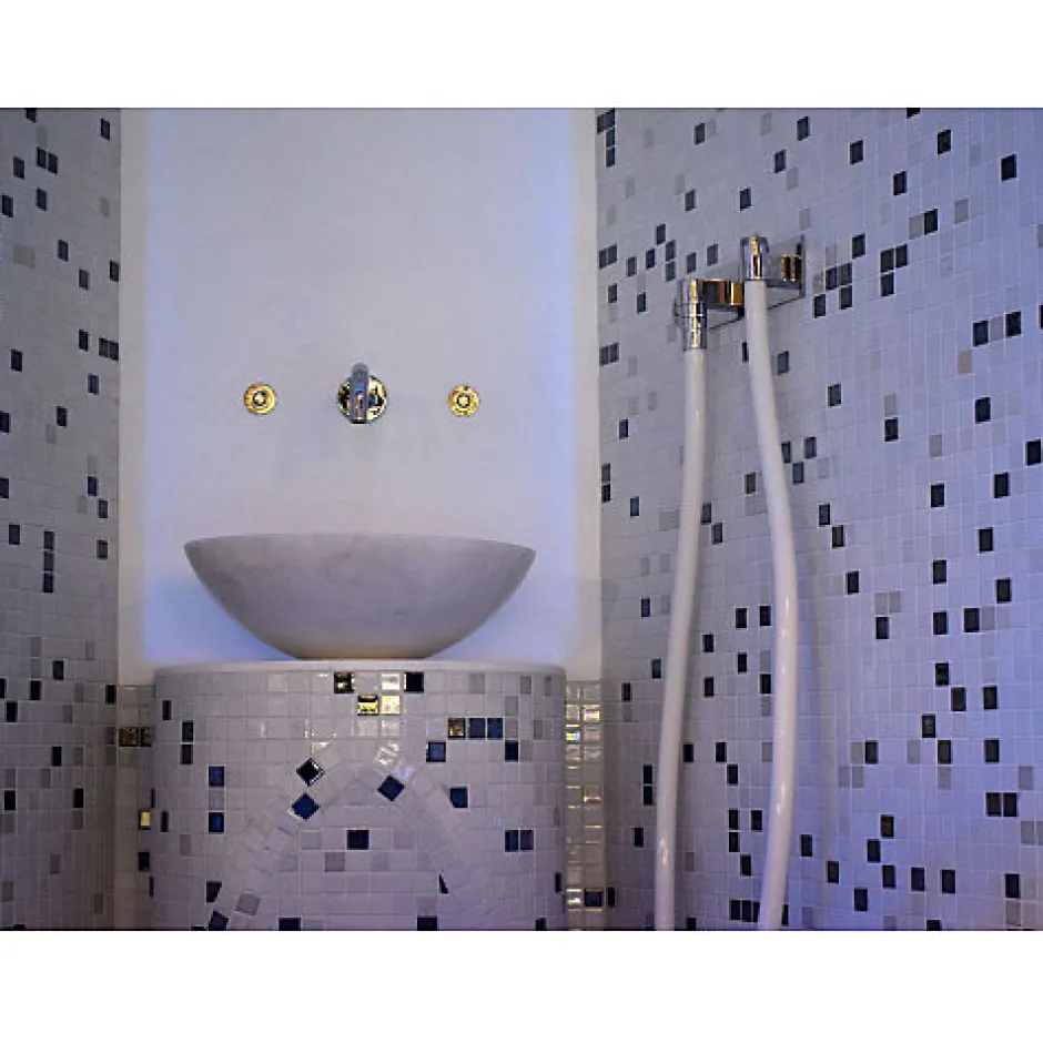 Aelle Carrelage Carrelage sol / mur octogonal effet marbre blanc 20x20 cm OCTAGON MARMOL BLANCO