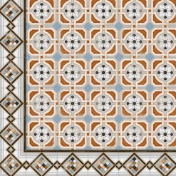 Aelle Carrelage Carrelage sol / mur octogonal motif 20x20 cm VODEVIL OCTOGONO ZIMER