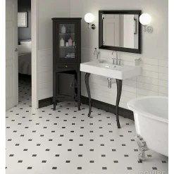 Carrelage sol / mur octogonal uni blanc mate 20x20 cm OCTAGON BLANCO MATE-Aelle Carrelage Best