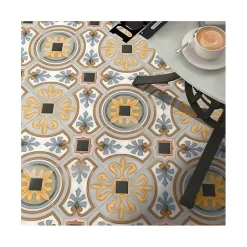 Carrelage sol / mur octogonal motif 20x20 cm VODEVIL OCTOGONO DIGLAS-Aelle Carrelage Online