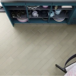 Carrelage sol / mur pose baton rompu chevron uni vert kaki mate STROMBOLI EVERGREEN-Aelle Carrelage Best