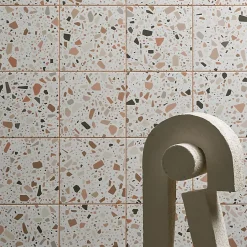 Aelle Carrelage Carrelage sol / mur terrazzo multicouleur 18,6x18,6 cm CONFETTI BIANCO COTTO