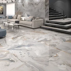 Carrelage sol / mur terrazzo multicouleur 18,6x18,6 cm CONFETTI BIANCO BEIGE-Aelle Carrelage Best