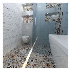 Carrelage sol / mur uni bleu 20x20 cm VODEVIL NUBE-Aelle Carrelage New