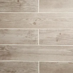 Colours Carrelage sol blanc 20 x 120 cm Cotage