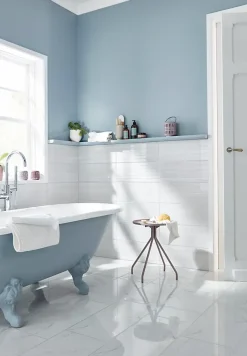 Carrelage sol blanc 30 x 60 cm Elegance Marble-GoodHome Clearance