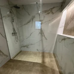 Rentside Carrelage sol blanc brillant poli l.120 x L.60 cm Royal gold