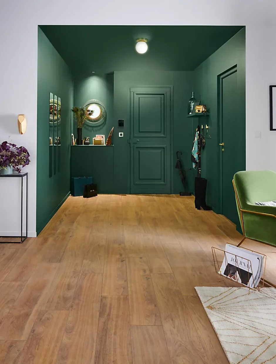 Colours Carrelage sol effet bois brut miel L.120 x l.20 cm x ép.10 mm, Rustic Wood