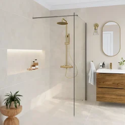 Carrelage sol effet béton ivoire L.61,6 x l.61,6 cm x ép.7,4 mm, Konkrete-GoodHome Outlet