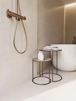 Rako Carrelage sol effet béton BETONICO 60x60cm - Dimensions : 60 x60 cm - Beige Clair Mat ABS Rectifié