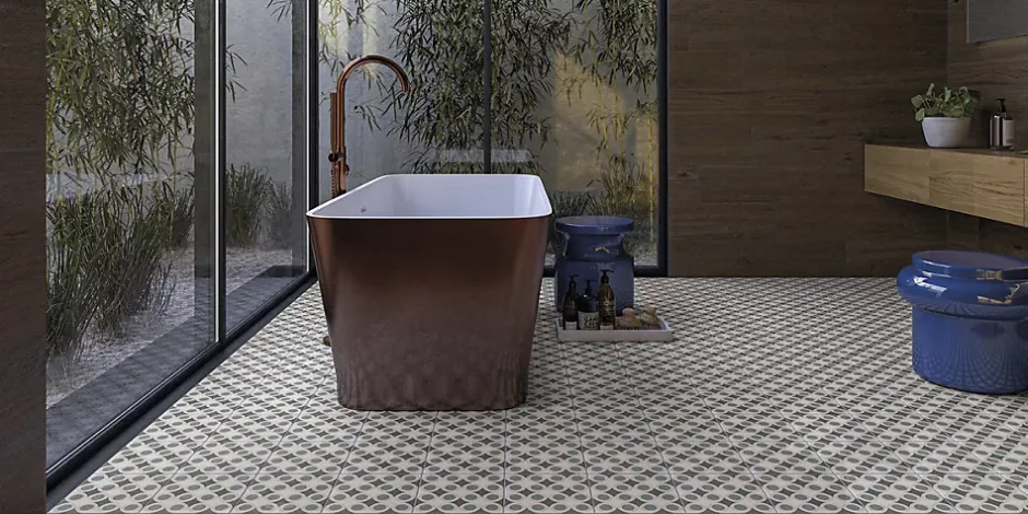 Carrelage sol effet carreaux de ciment Classico pop warm 20x20 cm - Réflex boutique-Reflex Boutique New