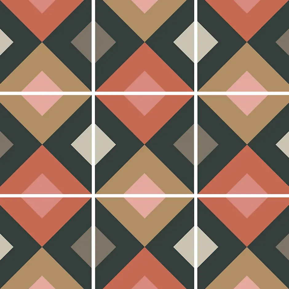 Carrelage sol effet carreaux de ciment Fancy Jasmine day 15x15 cm - Réflex boutique-Reflex Boutique New