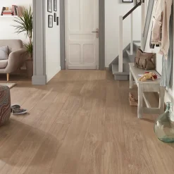 GoodHome Carrelage sol et mur aspect bois naturel L.120 x l.20 cm x ép.9 mm, Antic Rustic