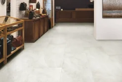 Carrelage sol et mur blanc mat effet pierre L.120 x l.60 cm x ép.9 mm, Limestone