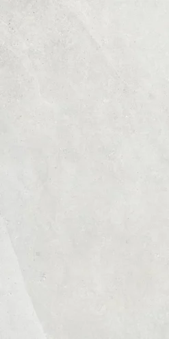 Carrelage sol et mur blanc mat effet pierre L.120 x l.60 cm x ép.9 mm, Limestone