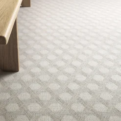 Carrelage sol et mur blanc mat Couture 60 x 60 cm